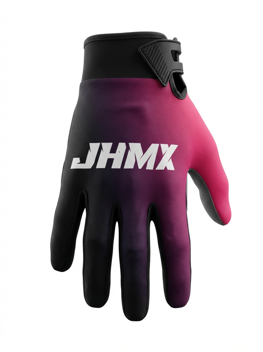 Pink & Black fade gloves