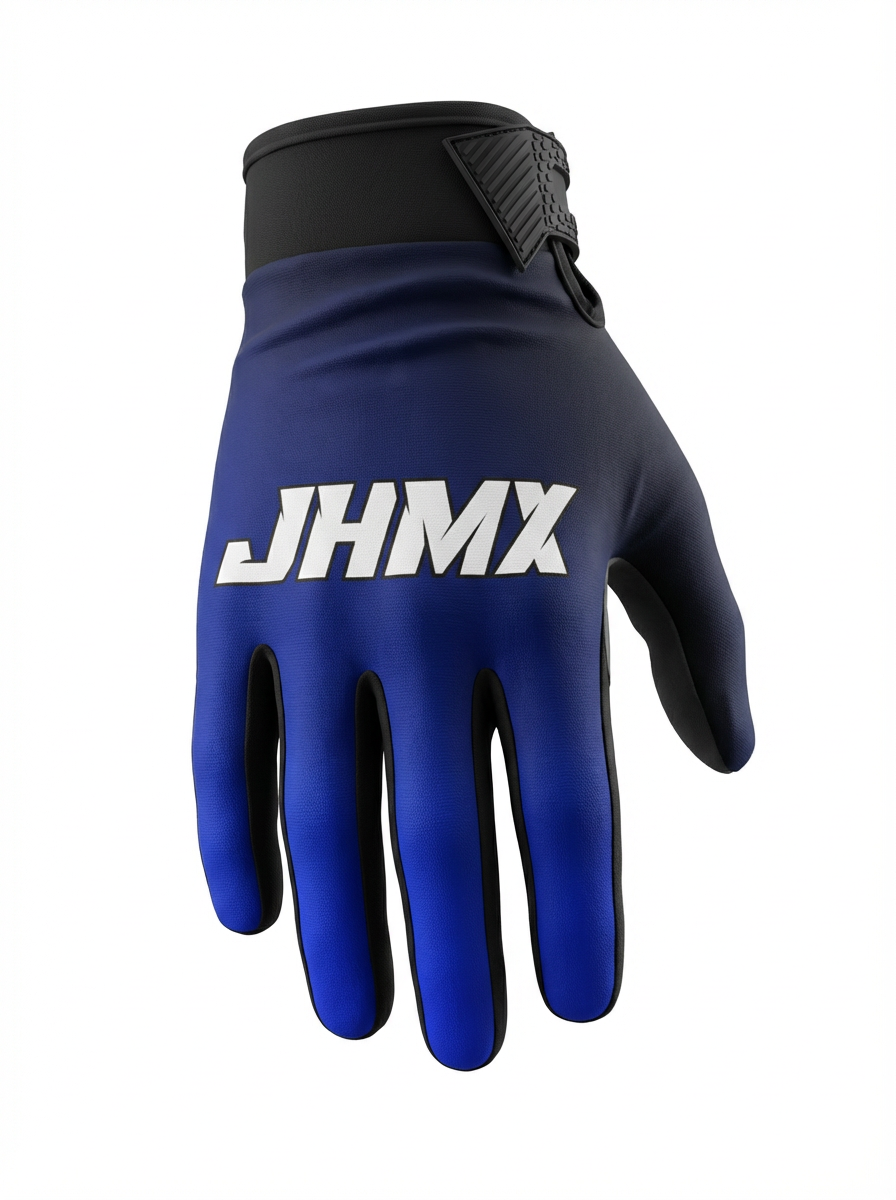 Blue & Black fade gloves