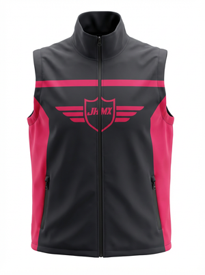 Pink & Black Gilet