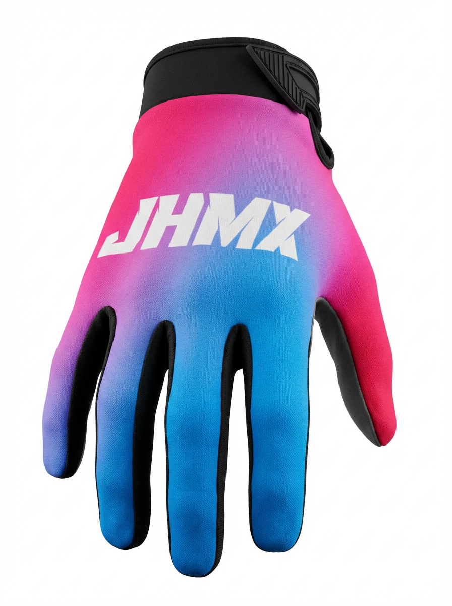 Pink & Blue fade gloves ￼