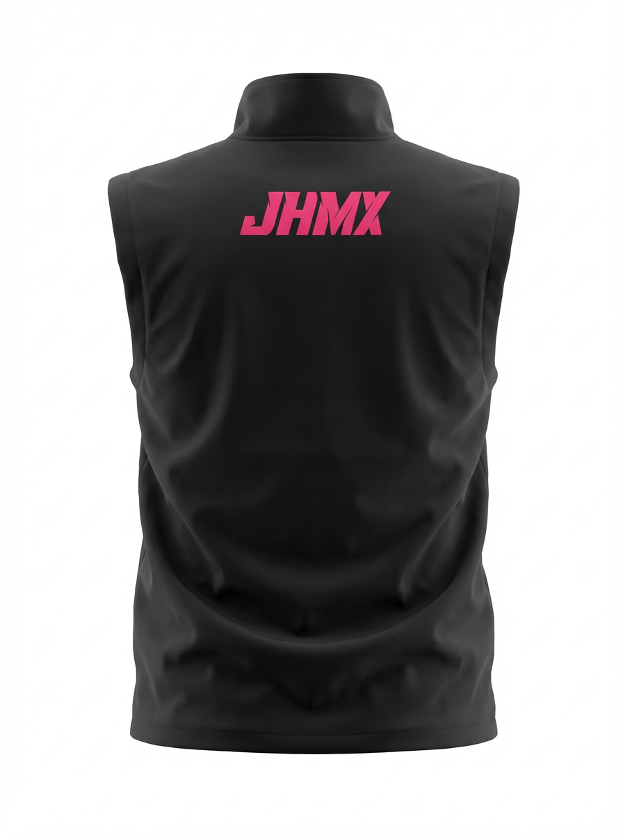 Pink & Black Gilet