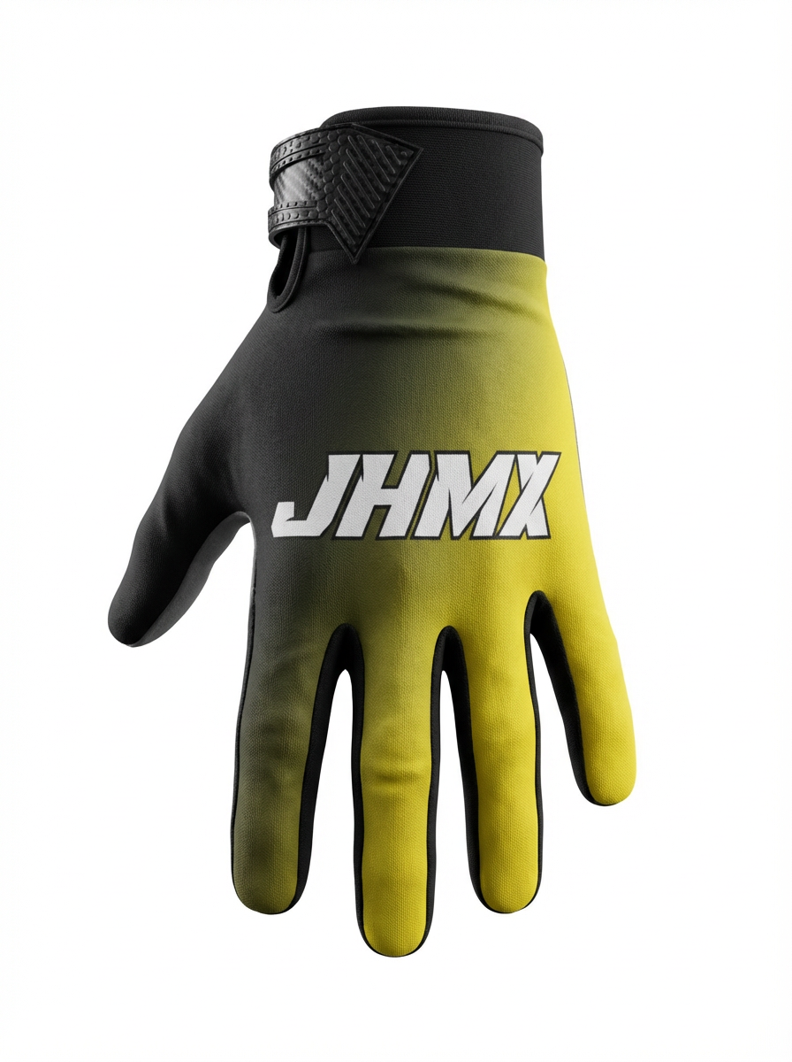 Yellow & Black fade gloves