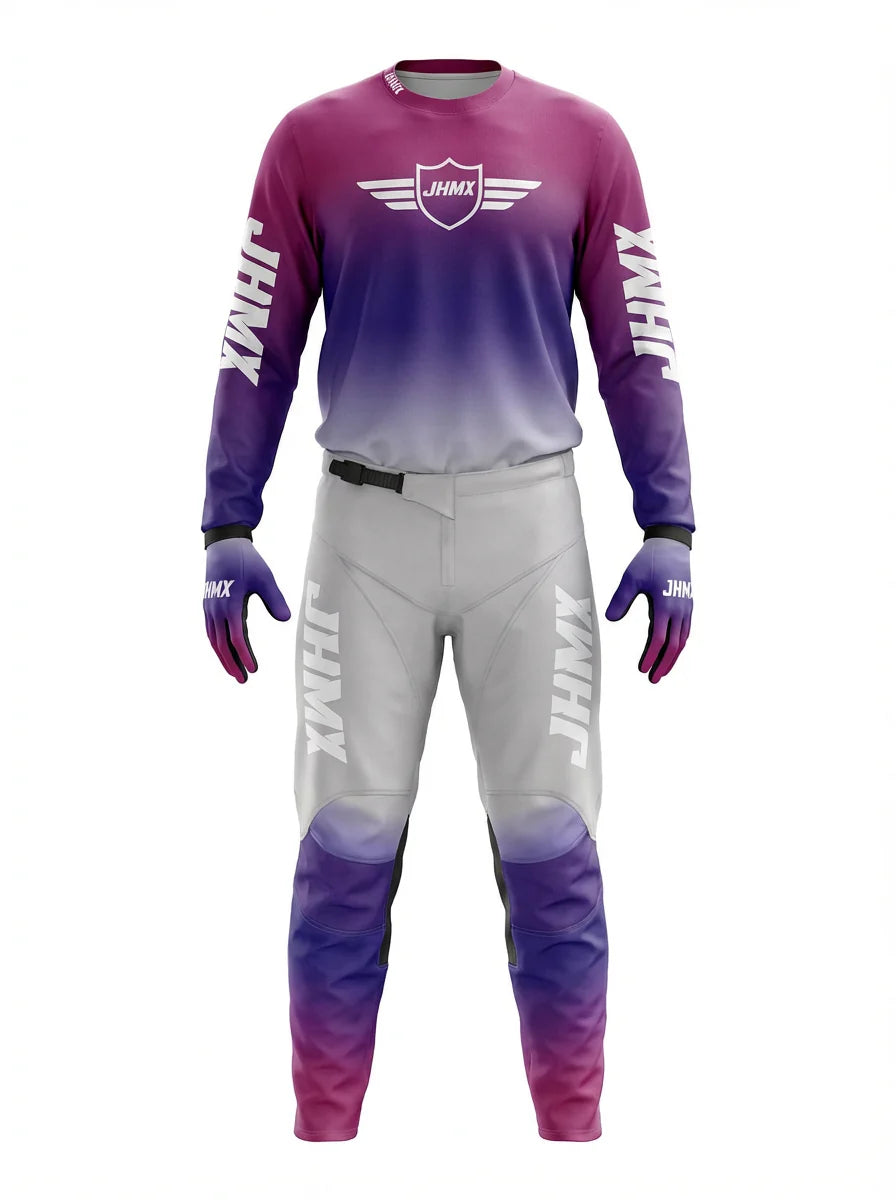 Pink Purple Grey fade