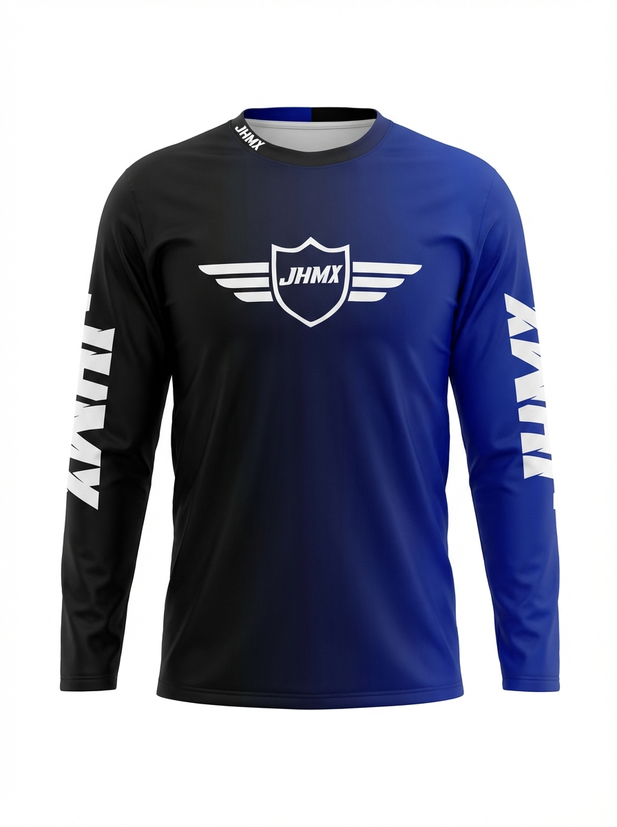 Blue & Black fade jersey