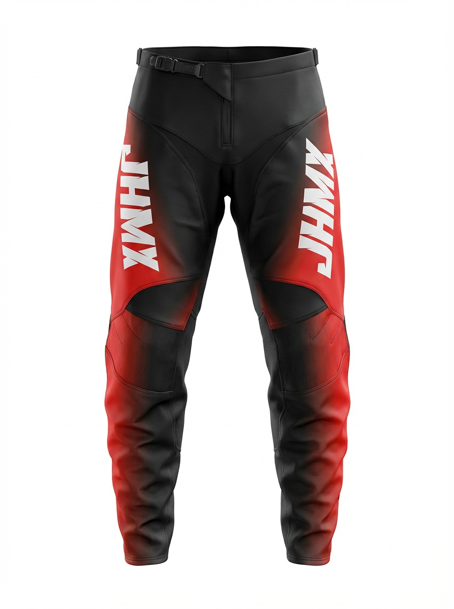 Red & Black fade trousers ￼